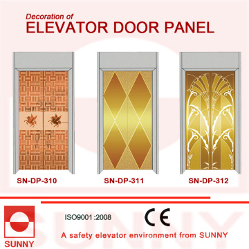 Painel de porta de aço inoxidável para decoração de cabine de elevador (SN-DP-310)